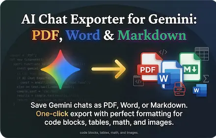 Chat Exporter for Gemini
